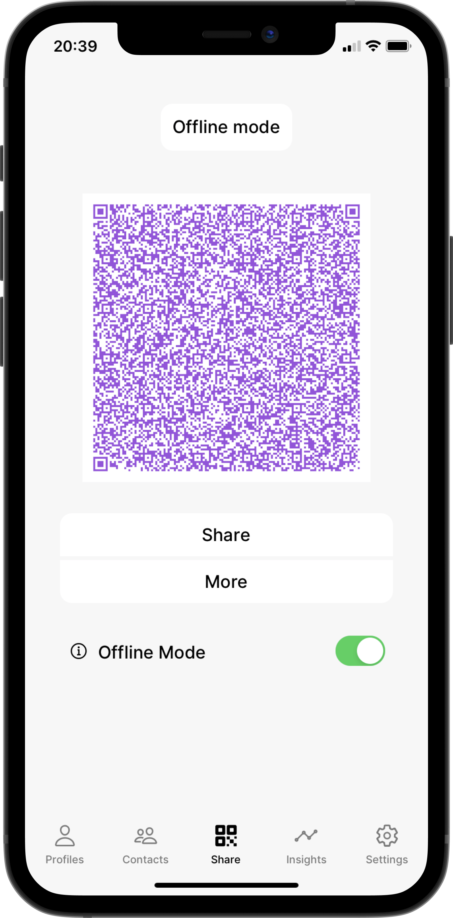 Qumi QR Offline Mode Preview