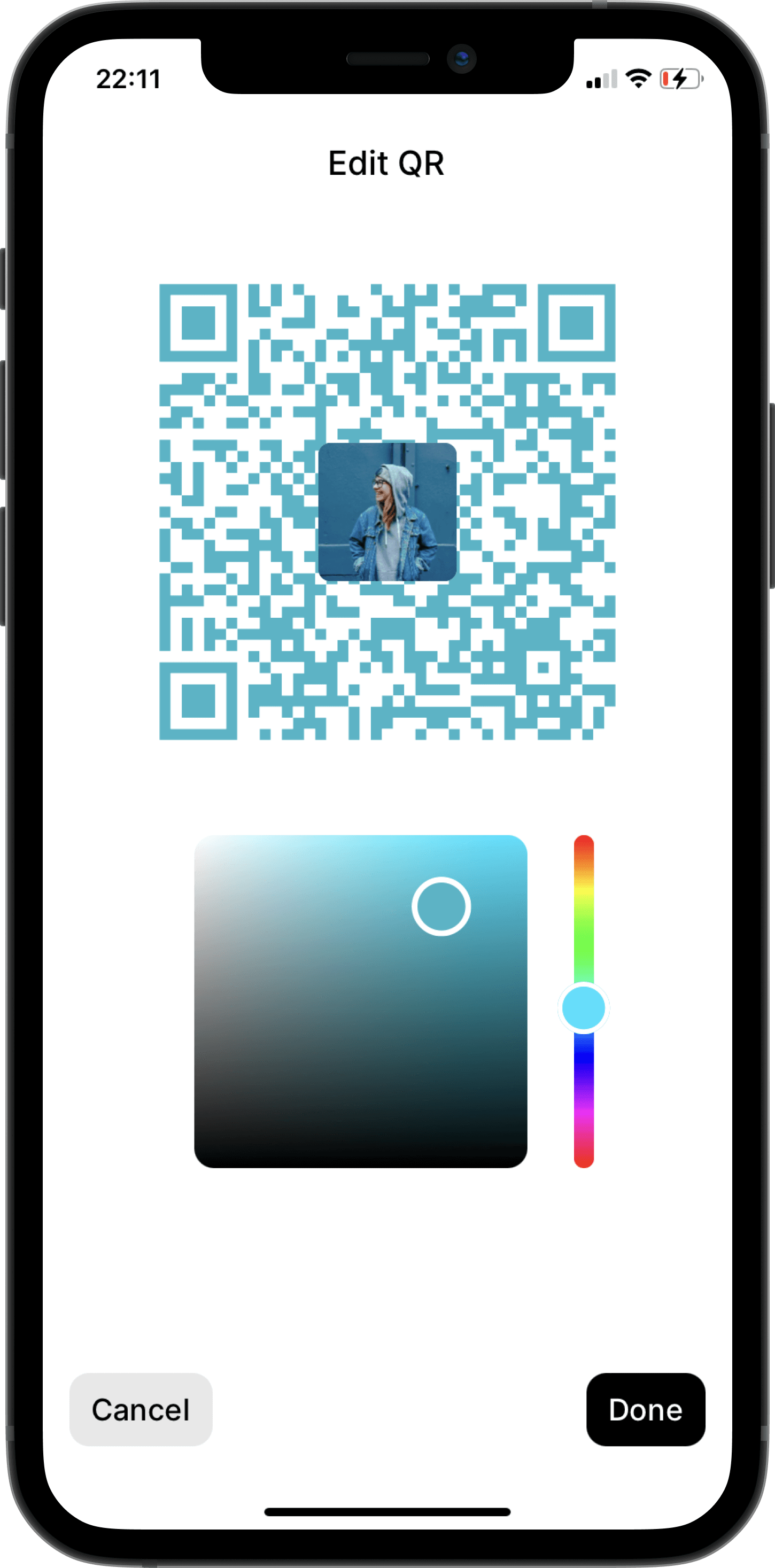 Qumi Edit QR Code Popup